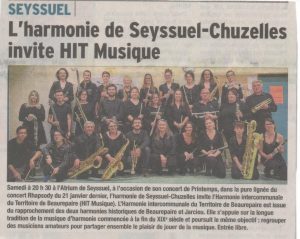 Article DL - Concert Seyssuel 06.05.17